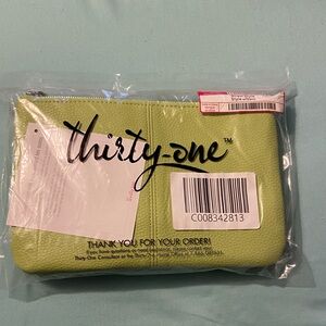 Thirty-One Vibrant Green Wristlet
